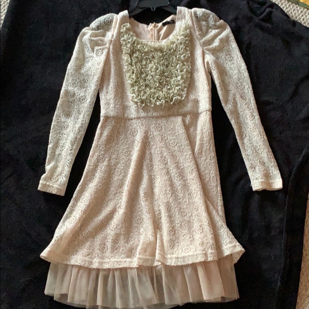 Lace floral dress